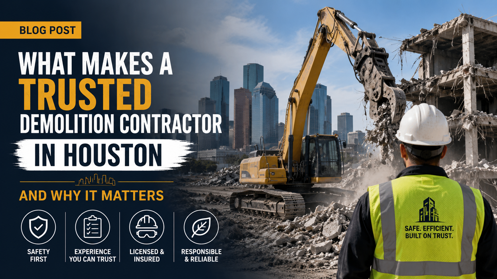 What Makes a Trusted Demolition Contractor in Houston and Why It Matters